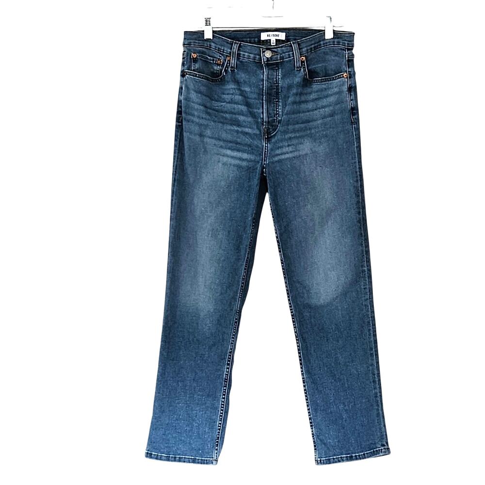 Re/done Women's 70s High Rise Stove Pipe Jeans Sz 29 FLAW